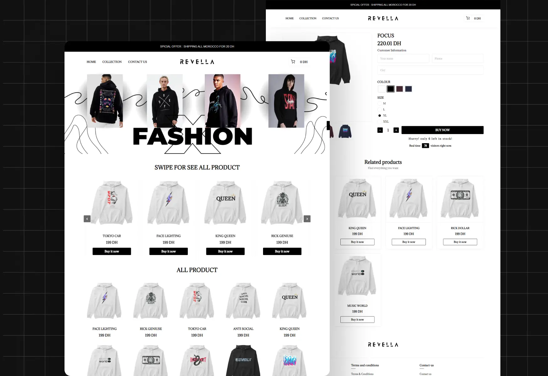 Clothing Brand Website Design Project - Fashion Web Design Morocco